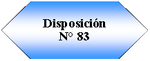 Preparaci�n: Disposici�nN� 83