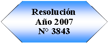 Preparaci�n: Resoluci�n A�o 2007N� 3843
