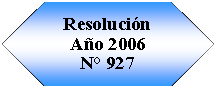 Preparaci�n: Resoluci�n A�o 2006N� 927