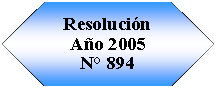Preparaci�n: Resoluci�n A�o 2005N� 894