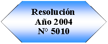 Preparaci�n: Resoluci�n A�o 2004N� 5010