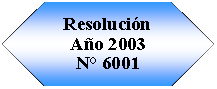 Preparaci�n: Resoluci�n A�o 2003N� 6001