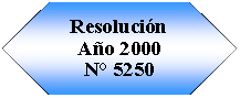 Preparaci�n: Resoluci�n A�o 2000N� 5250