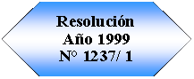 Preparaci�n: Resoluci�n A�o 1999N� 1237/ 1