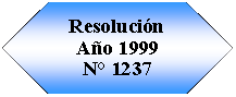 Preparaci�n: Resoluci�n A�o 1999N� 1237