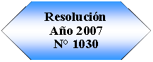 Preparaci�n: Resoluci�n A�o 2007N� 1030