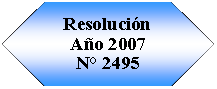 Preparaci�n: Resoluci�n A�o 2007N� 2495