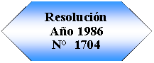 Preparaci�n: Resoluci�n A�o 1986N�  1704