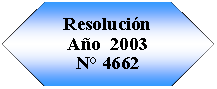 Preparaci�n: Resoluci�n A�o  2003 N� 4662
