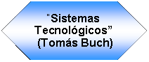 Preparación: “Sistemas Tecnológicos”  (Tomás Buch)
