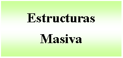 Cuadro de texto: Estructuras Masiva   