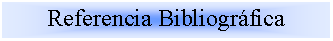 Cuadro de texto: Referencia Bibliogrfica 